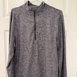 Lululemon Surge Warm Half Zip Long Sleeve Heathered Grey Size Medium